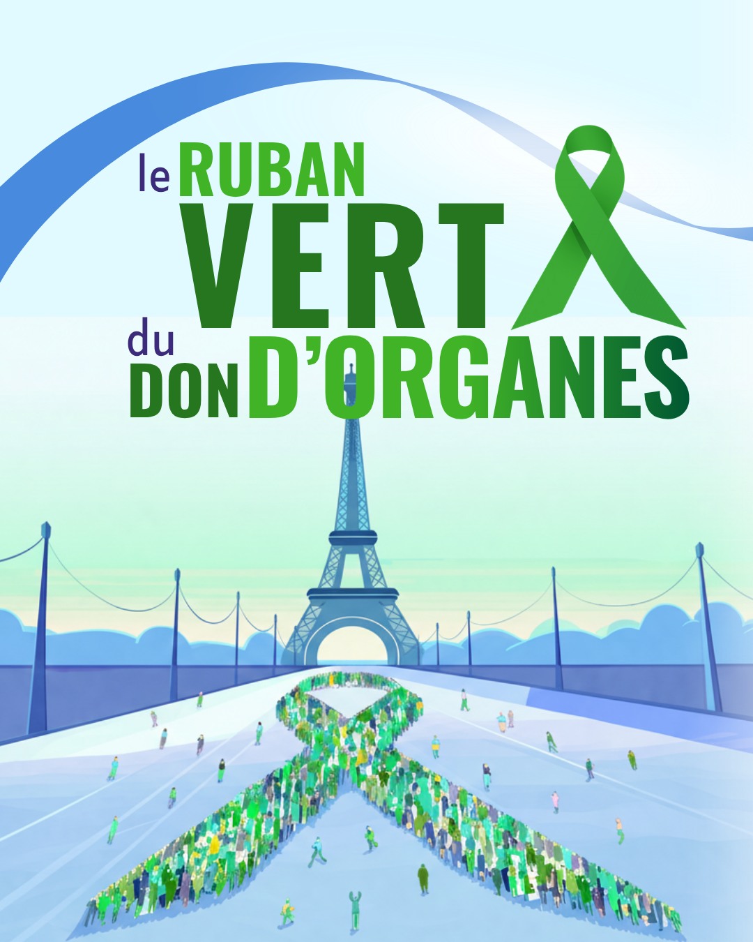 Le ruban vert 22 Juin 2026 à Paris sur le pont d'Iéna